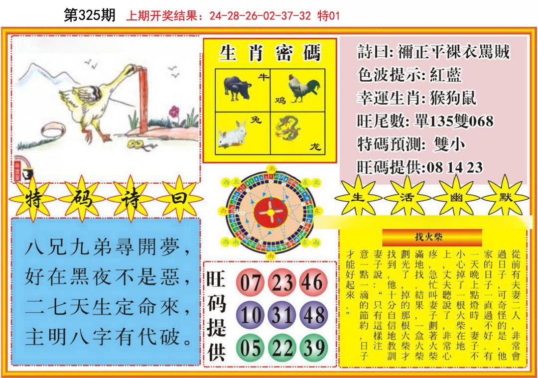 2024325期台湾八卦解宝图