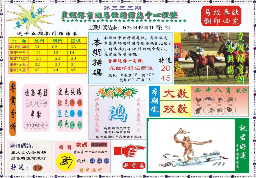 2024333期体育网马经图