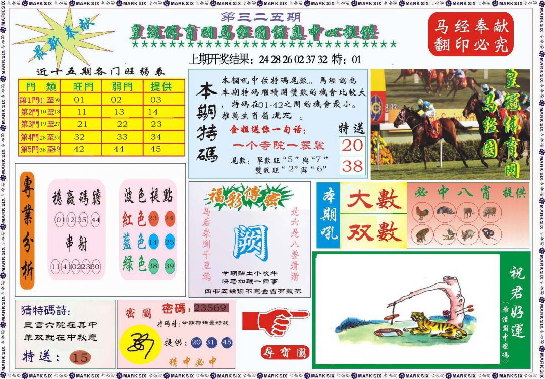 2024325期体育网马经图