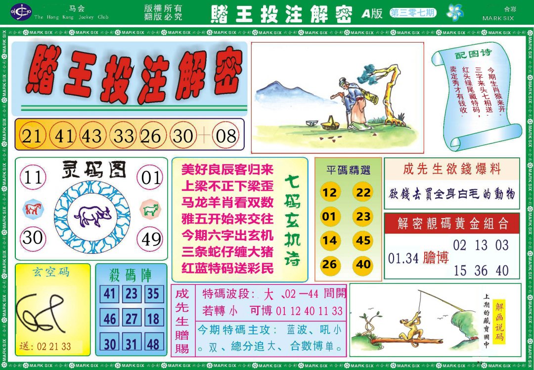 2024307期赌王投注解密