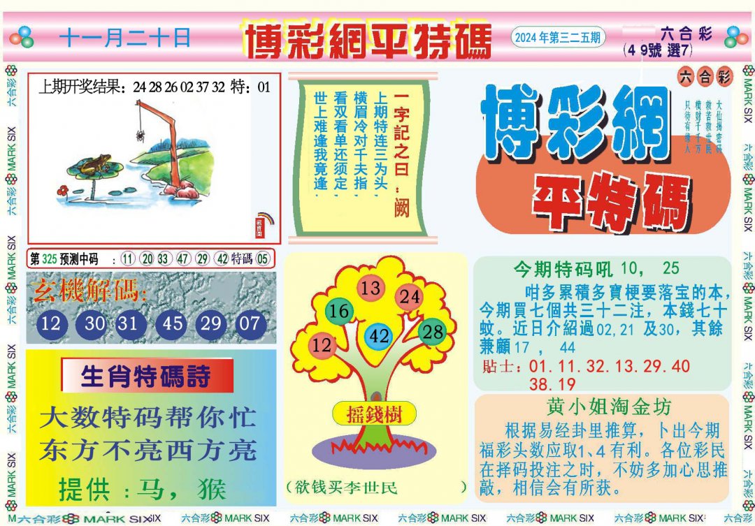 2024325期博彩网平特报