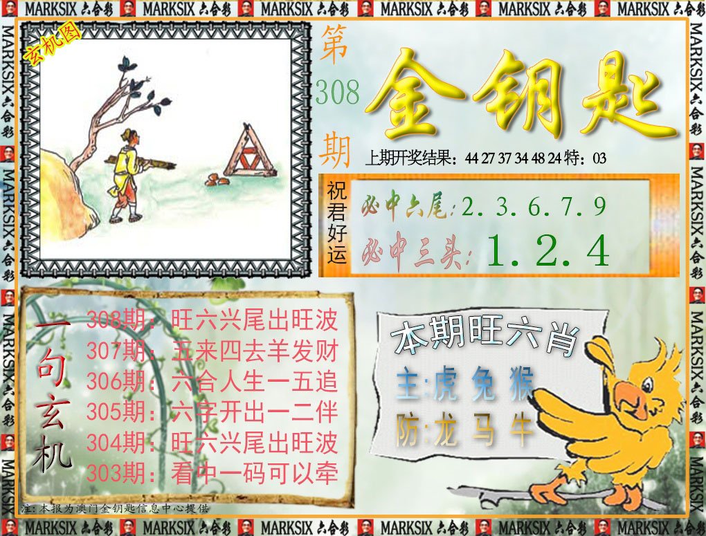 2024308期金钥匙