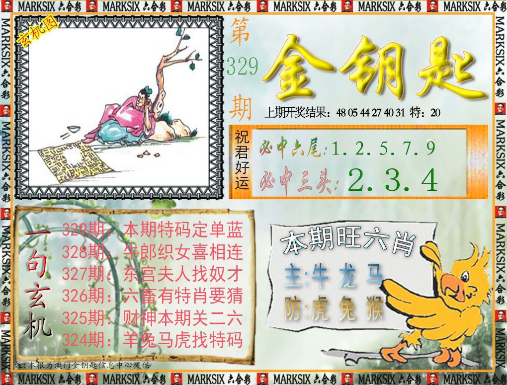 2024329期金钥匙