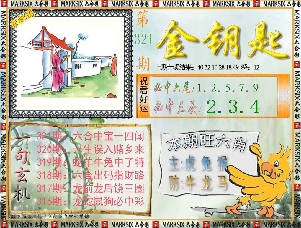 2024321期金钥匙