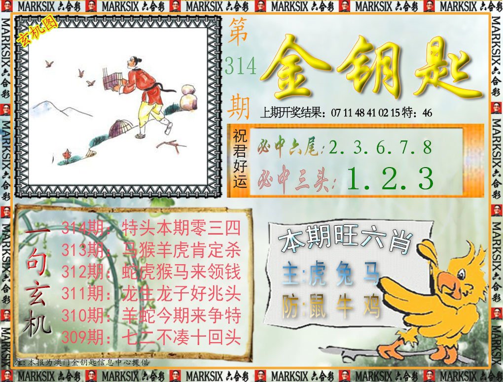 2024314期金钥匙