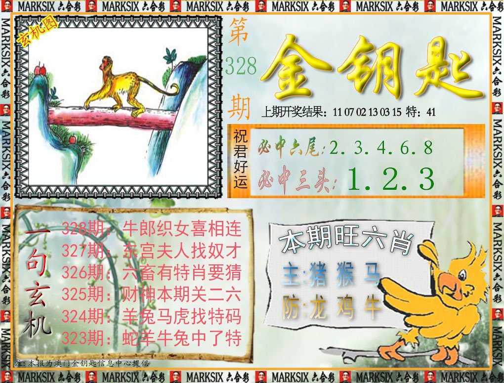 2024328期金钥匙