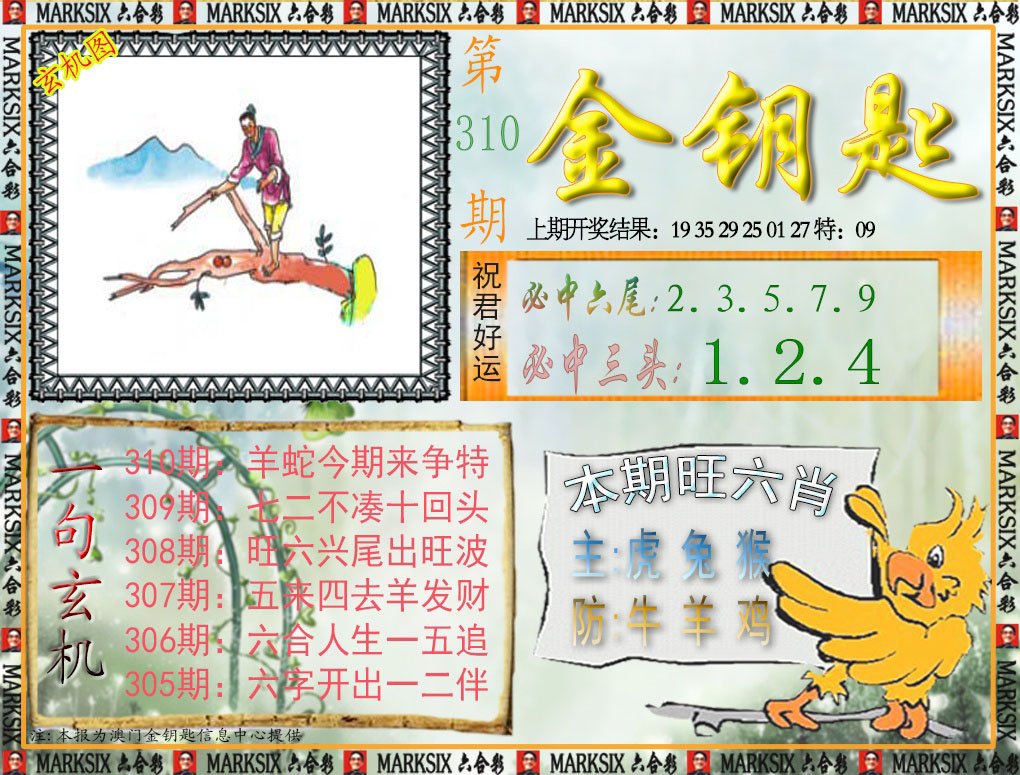 2024310期金钥匙