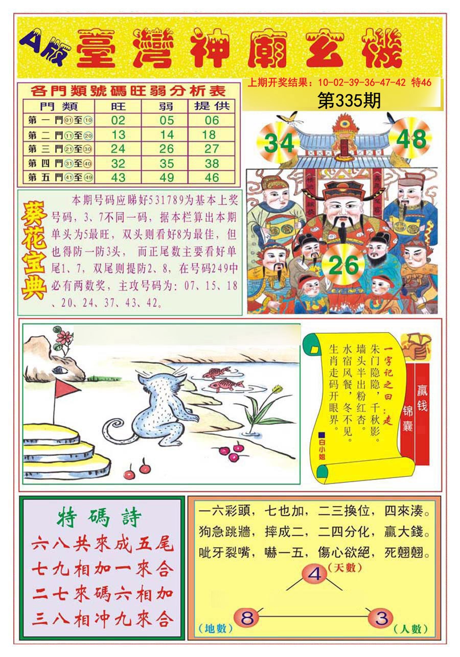 2024335期台湾神庙A