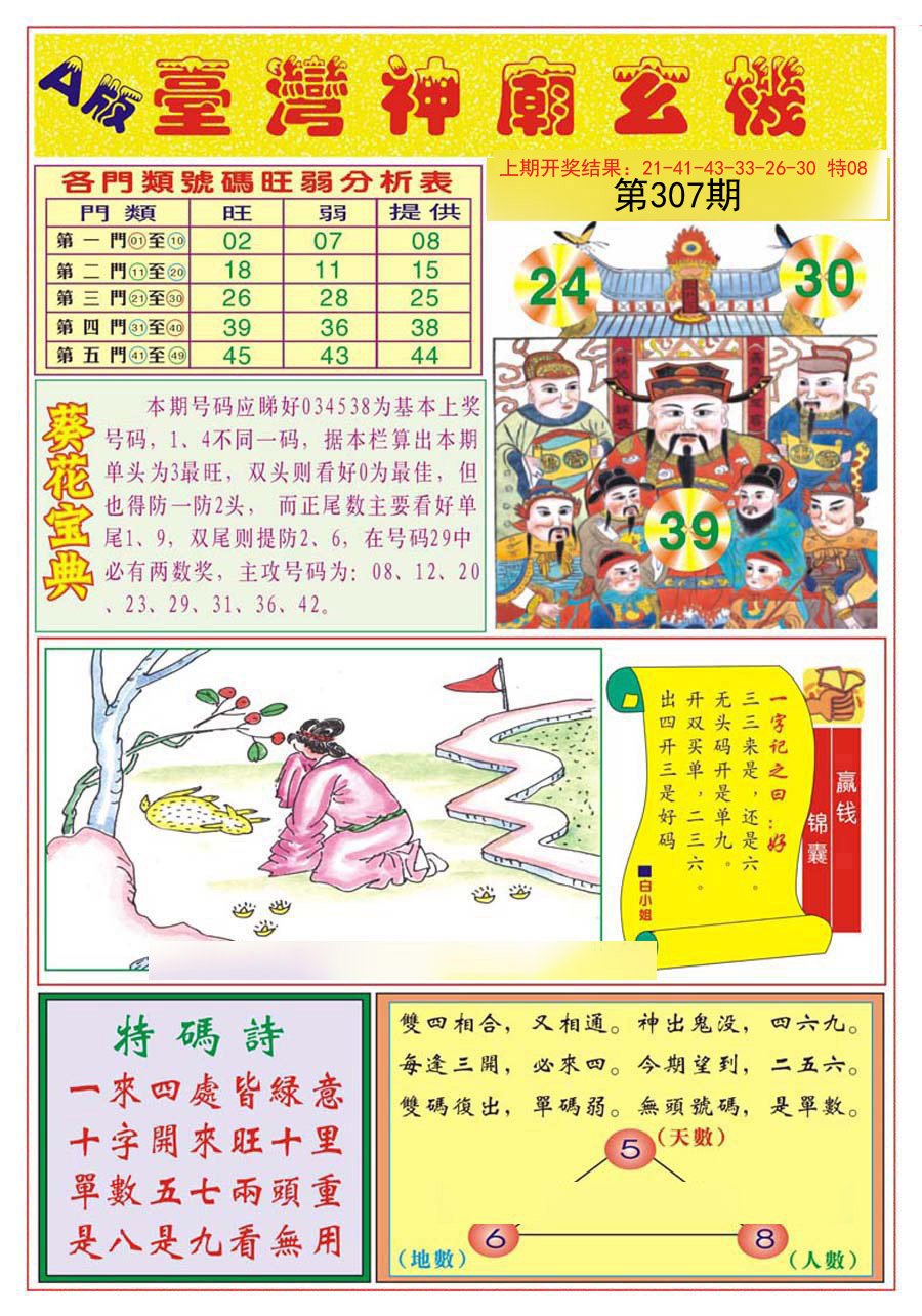 2024307期台湾神庙A