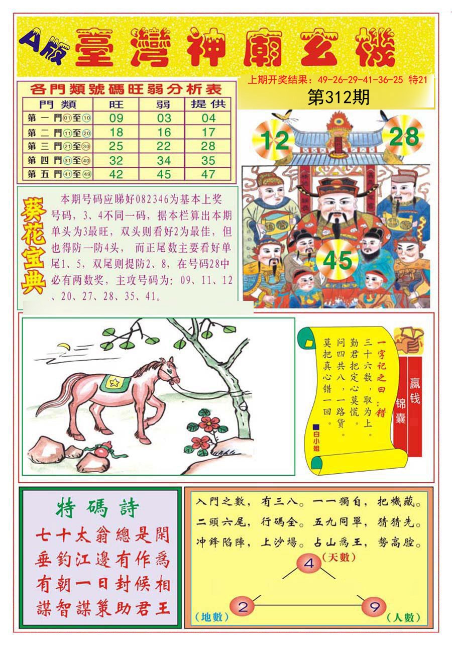 2024312期台湾神庙A