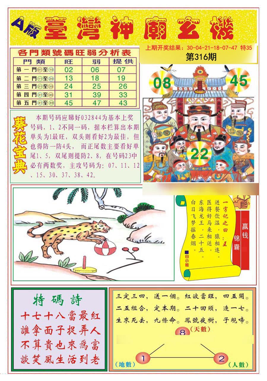 2024316期台湾神庙A
