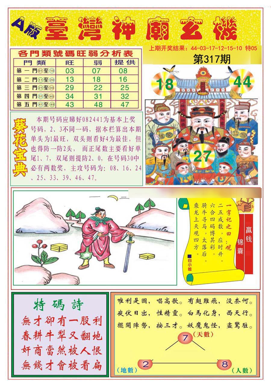 2024317期台湾神庙A