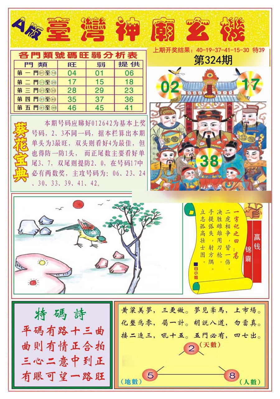 2024324期台湾神庙A