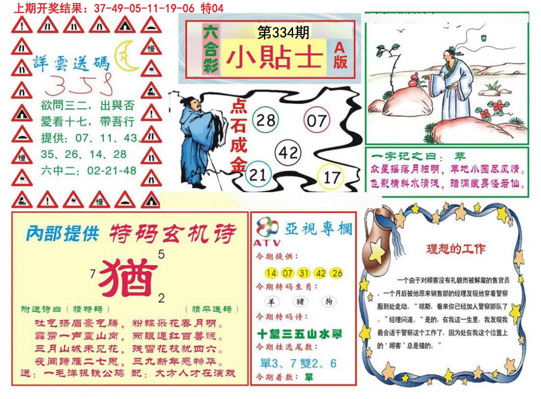 2024334期小贴士A