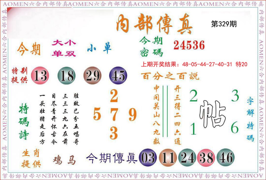 2024329期内部传真