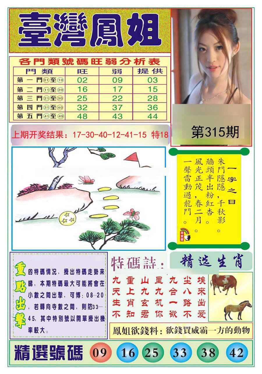 2024315期台湾凤姐