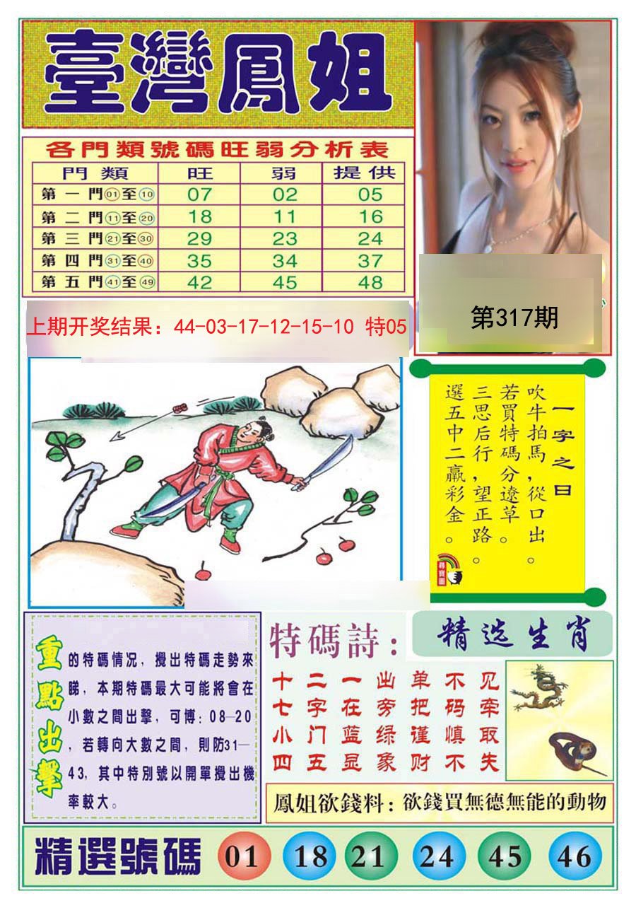 2024317期台湾凤姐