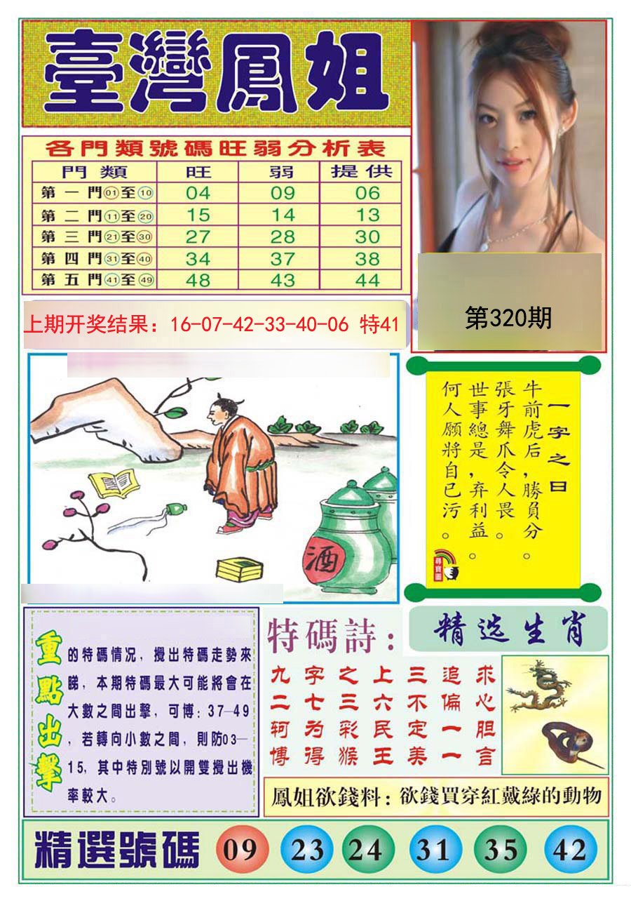 2024320期台湾凤姐