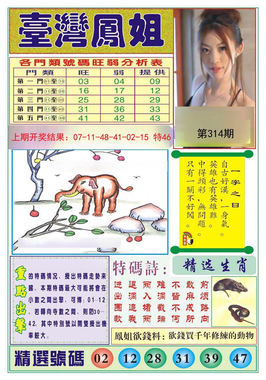 2024314期台湾凤姐