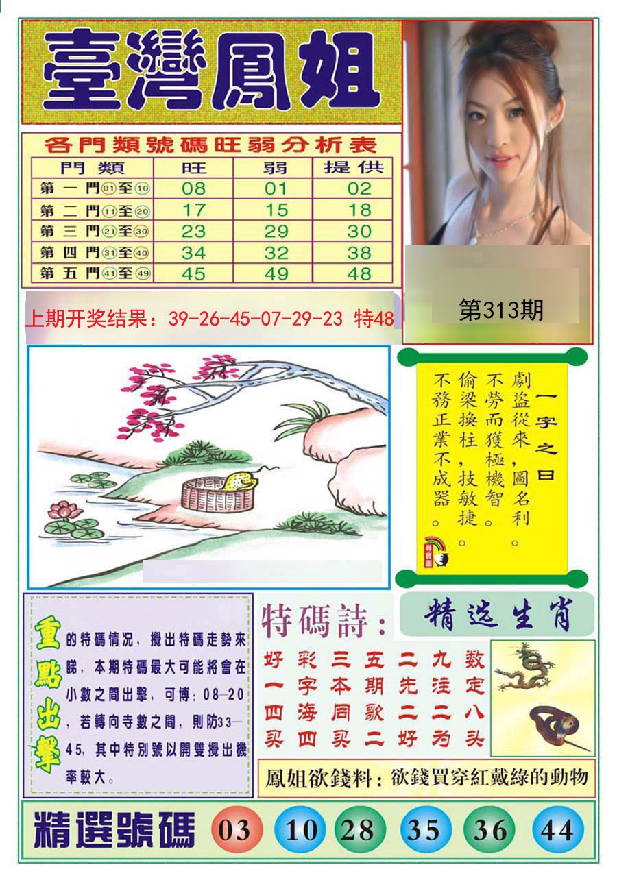 2024313期台湾凤姐