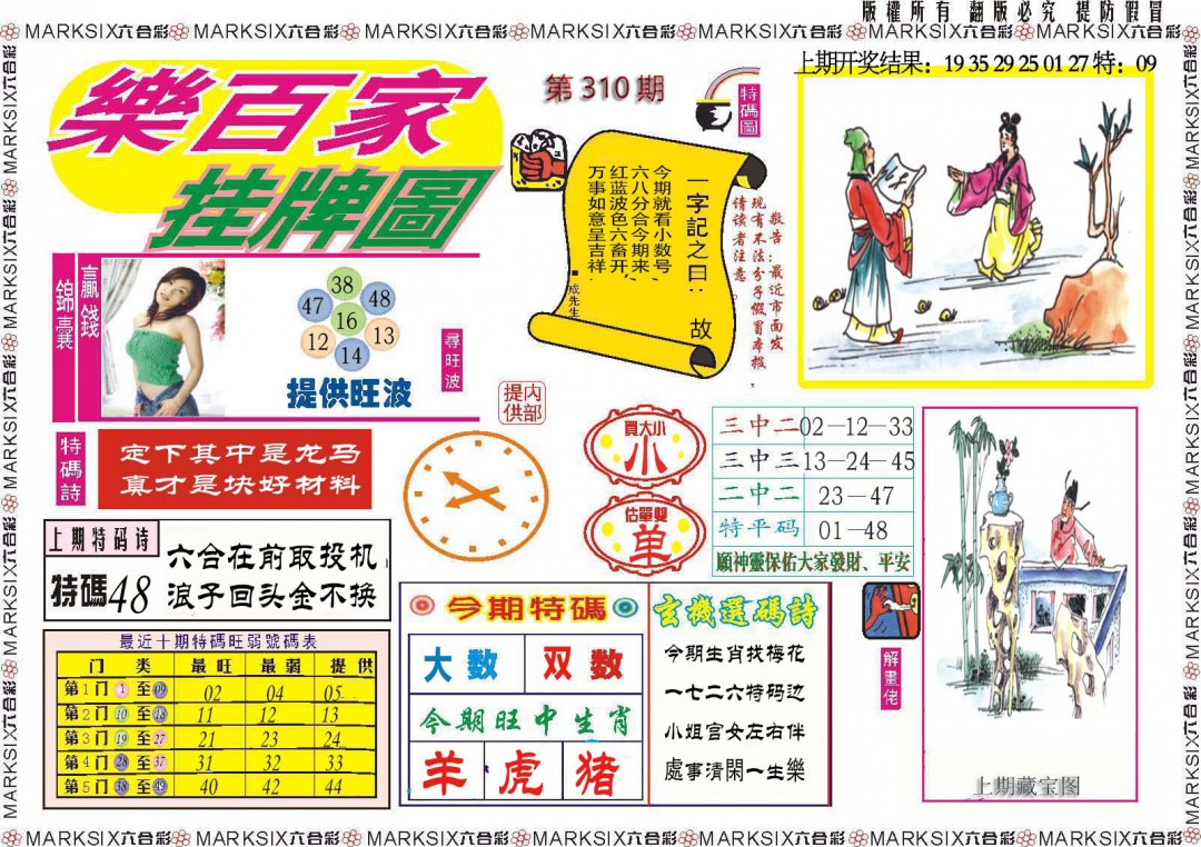 2024310期乐百家挂牌图