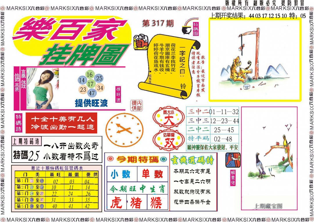 2024317期乐百家挂牌图
