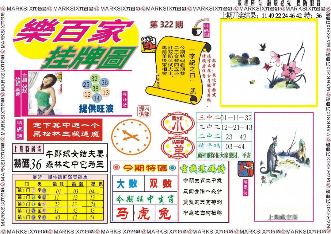 2024322期乐百家挂牌图