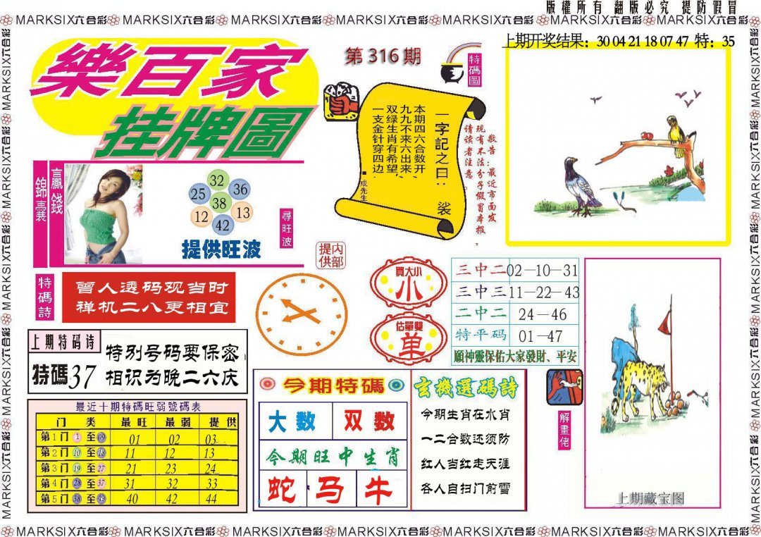 2024316期乐百家挂牌图