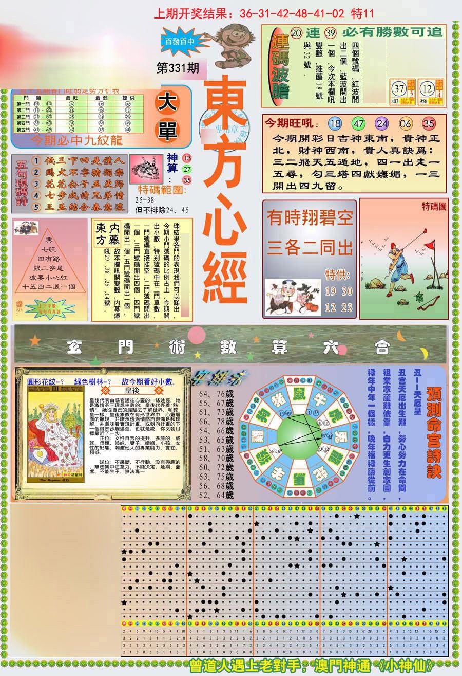 2024331期(新版)东方心经A