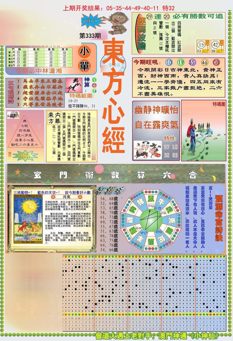2024333期(新版)东方心经A