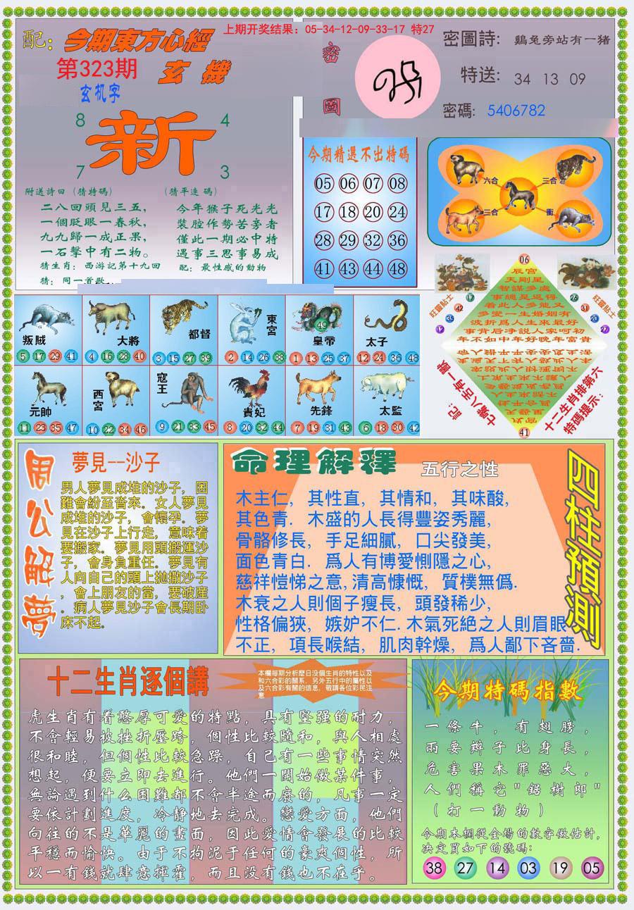 2024323期(新版)东方心经B