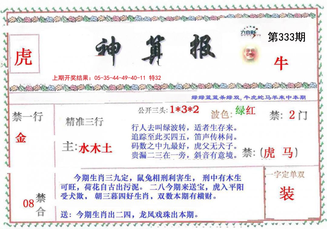 2024333期神算報