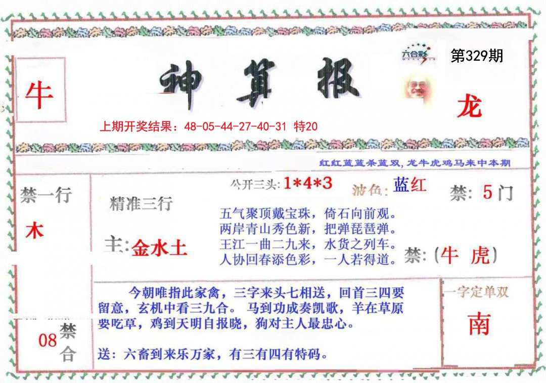 2024329期神算報