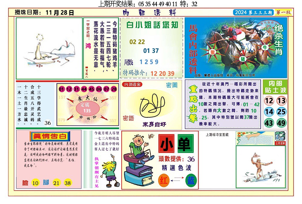 2024333期内部透料A