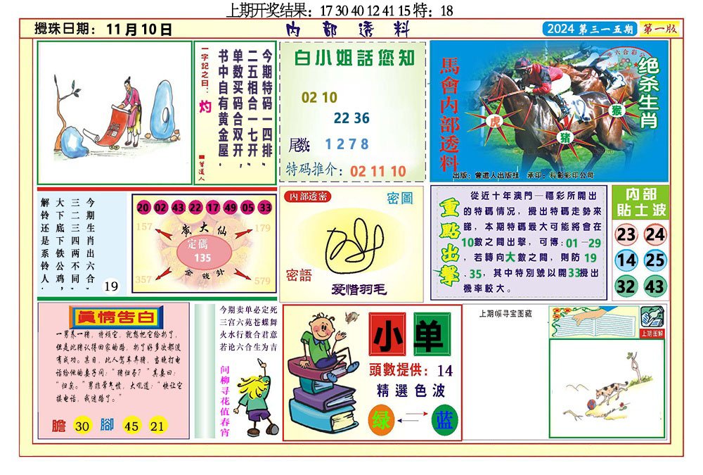 2024315期内部透料A