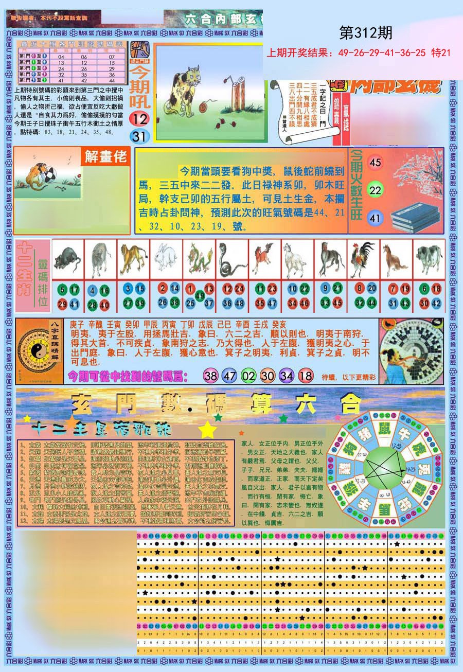 2024312期(新版)内部玄机A