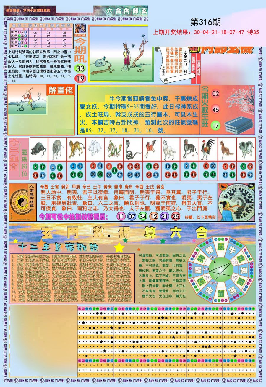 2024316期(新版)内部玄机A