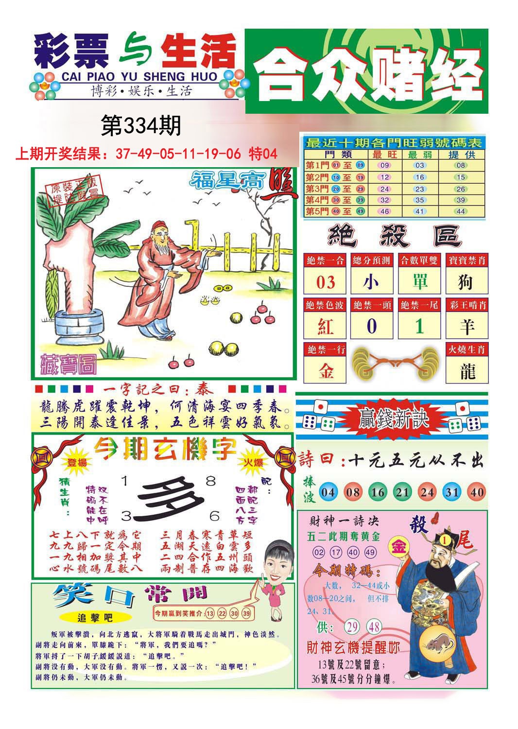 2024334期合众赌经A