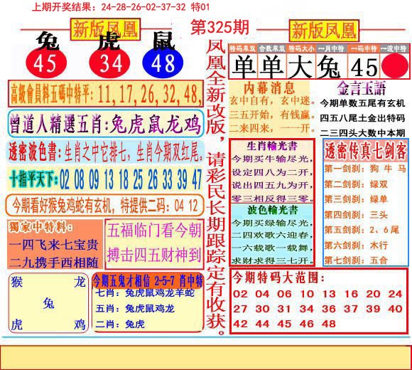 2024325期二代凤凰报
