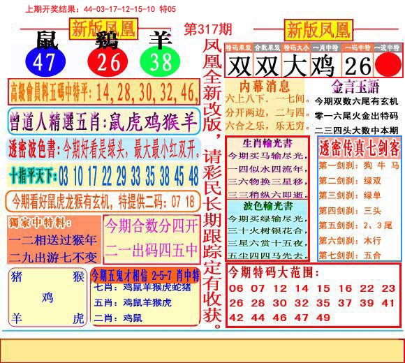 2024317期二代凤凰报