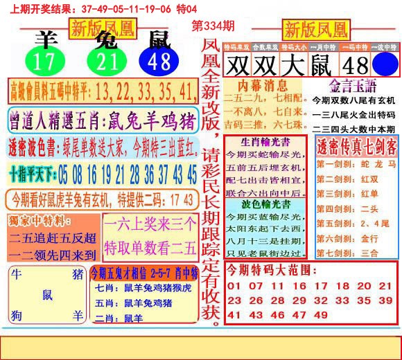 2024334期二代凤凰报