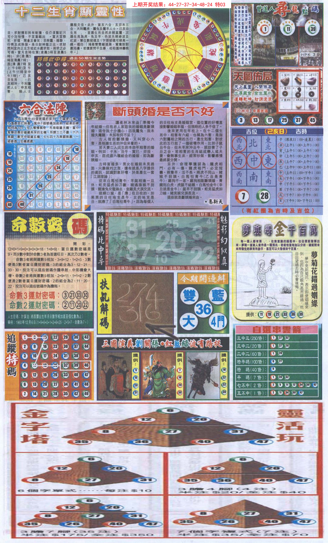 2024308期新报跑狗-2(背面)