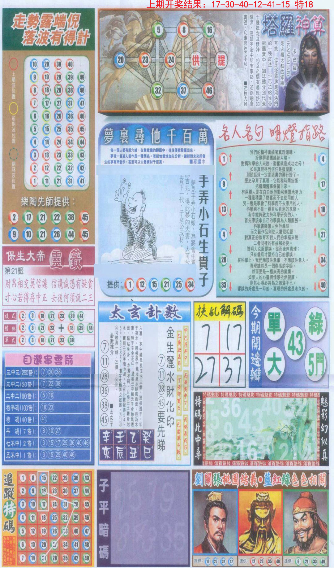 2024315期新报跑狗-2(背面)