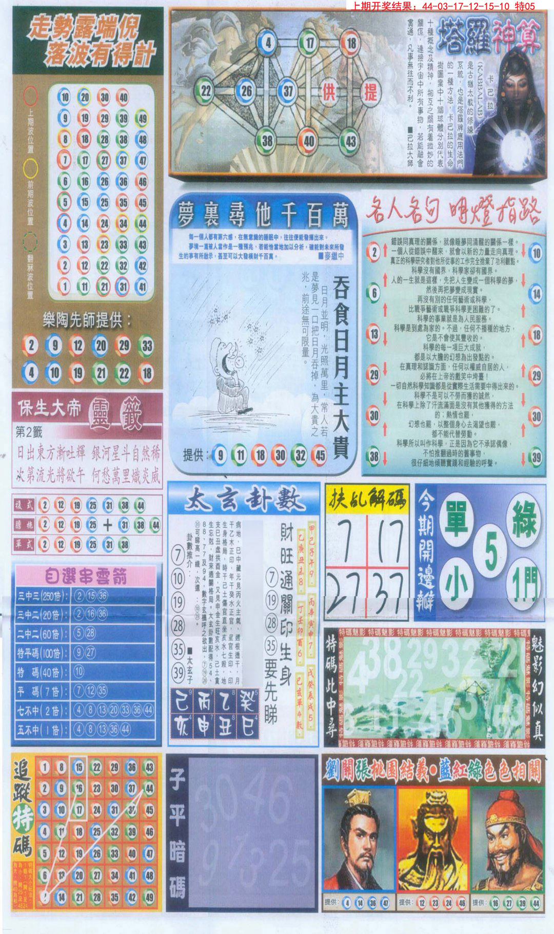 2024317期新报跑狗-2(背面)