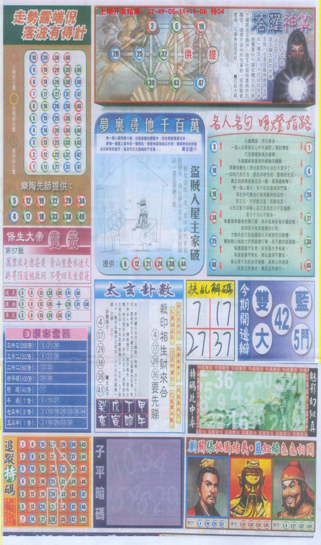 2024334期新报跑狗-2(背面)