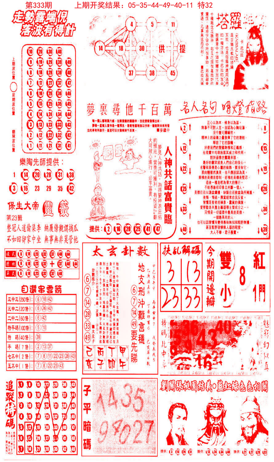 2024333期新报跑狗-2(背面)