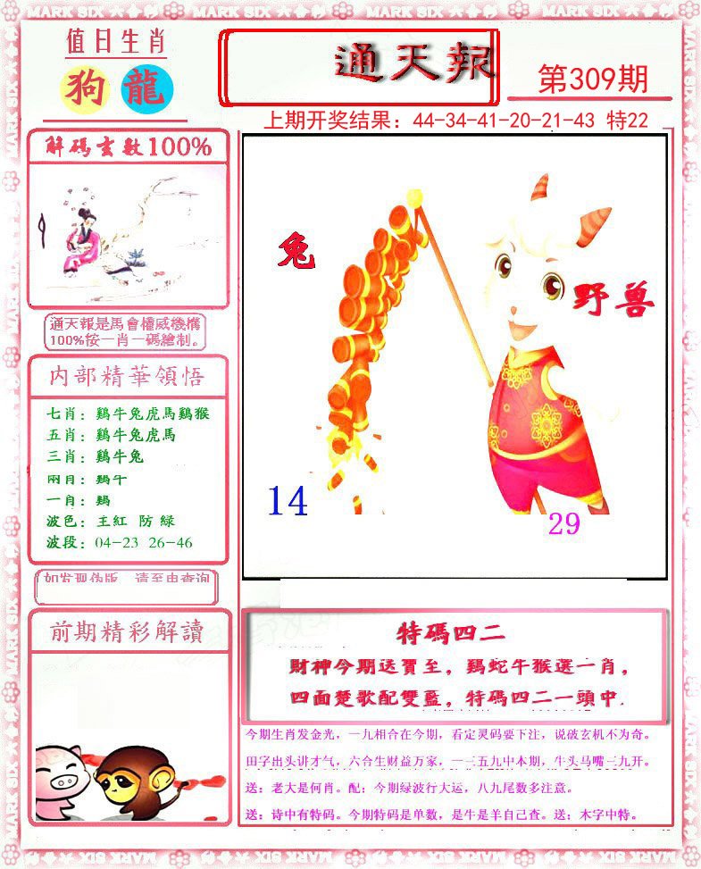 2024309期小喜通天报