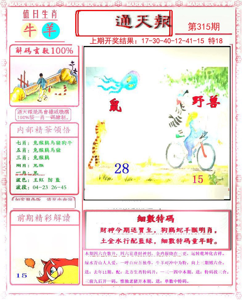 2024315期小喜通天报
