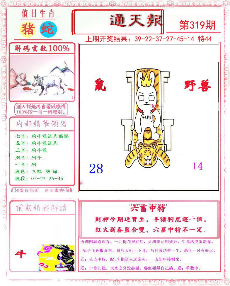 2024319期小喜通天报