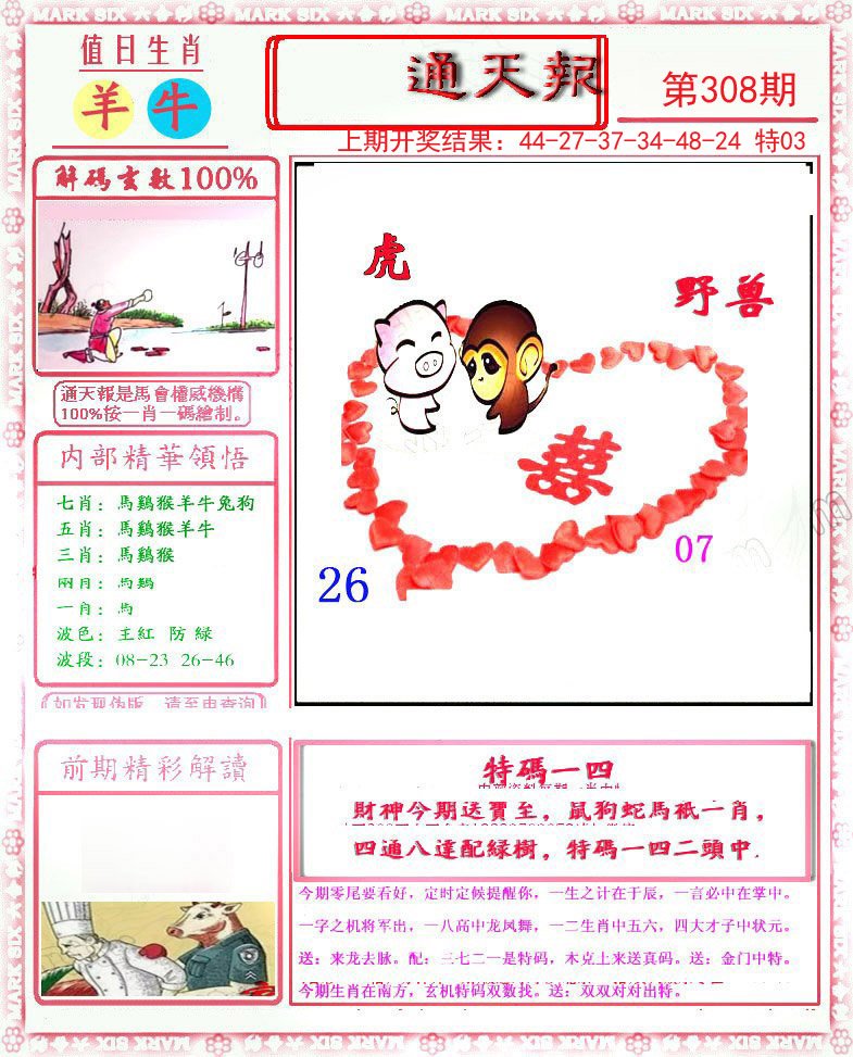 2024308期小喜通天报
